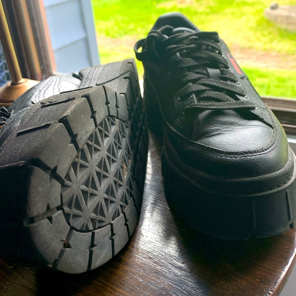 black platform shoes PUMA